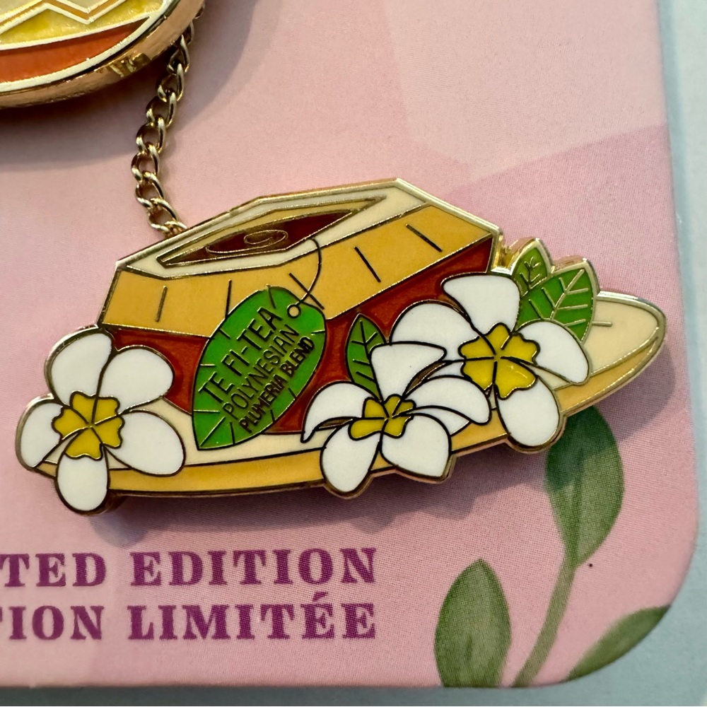 NWT. Disney Parks Pin Moana Princess Tea Party Teapot & Teacup LE Pin - Picture 4 of 14